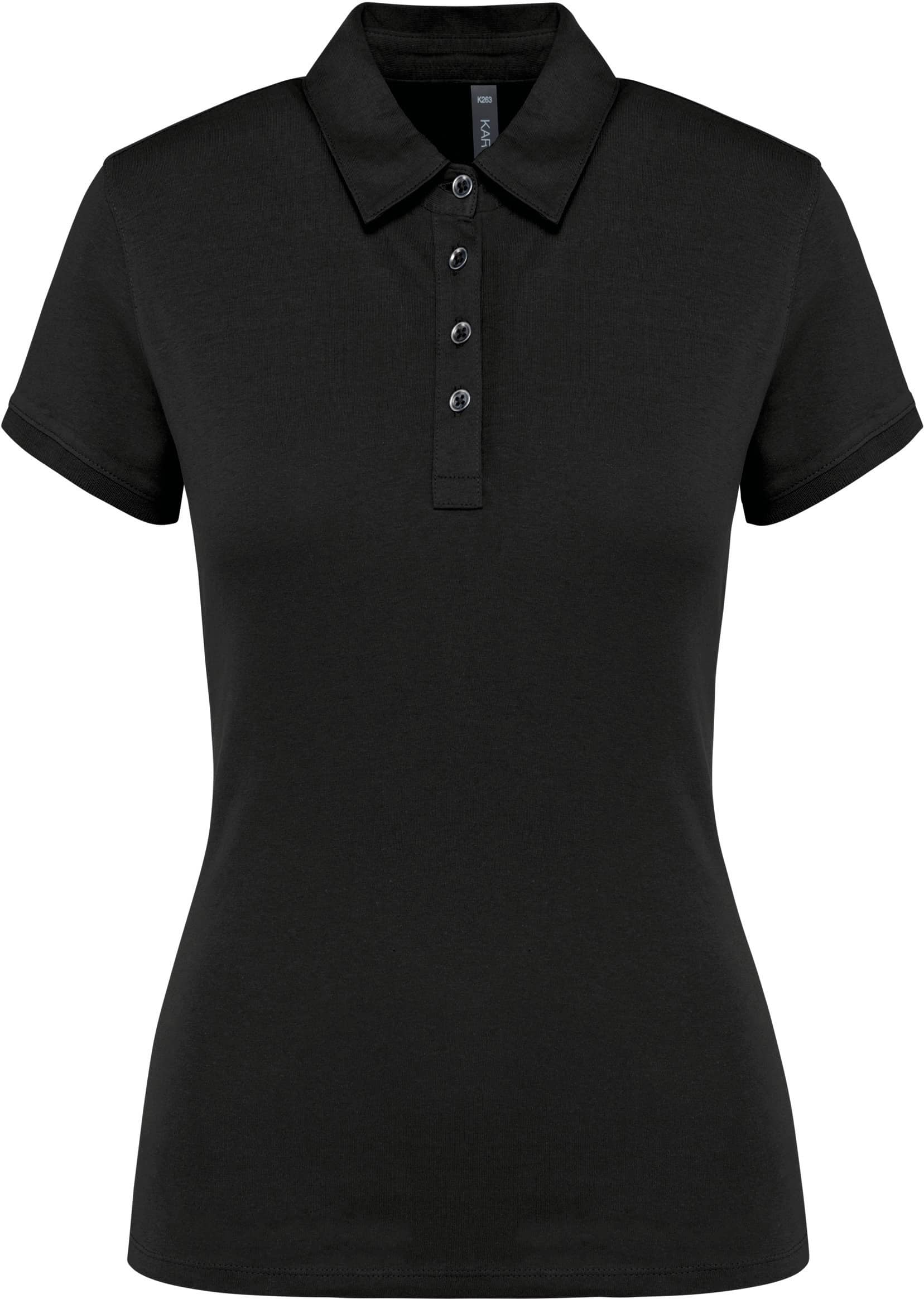 Jersey-Kurzarm-Polohemd für Damen
