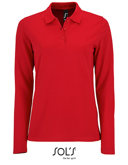 Women´s Long-Sleeve Piqué Polo Shirt Perfect