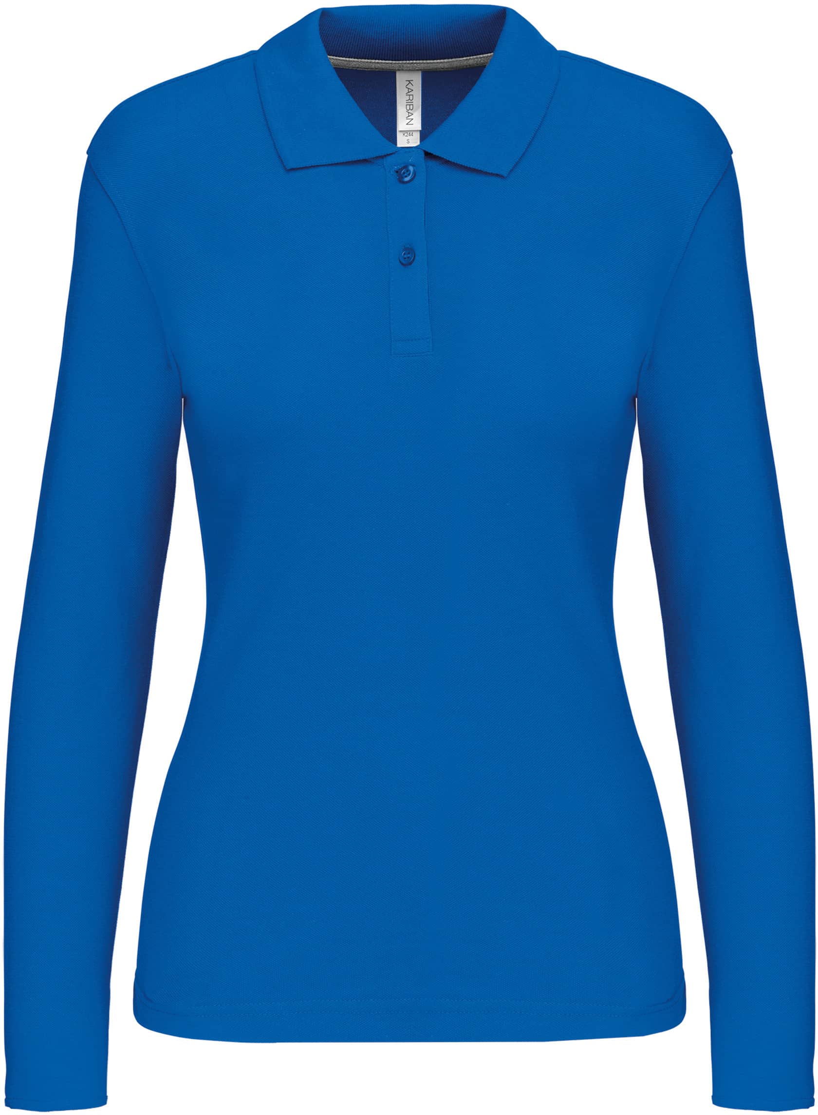 Damen Piqué Poloshirt Langarm