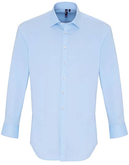 Men´s Stretch Fit Poplin Long Sleeve Cotton Shirt