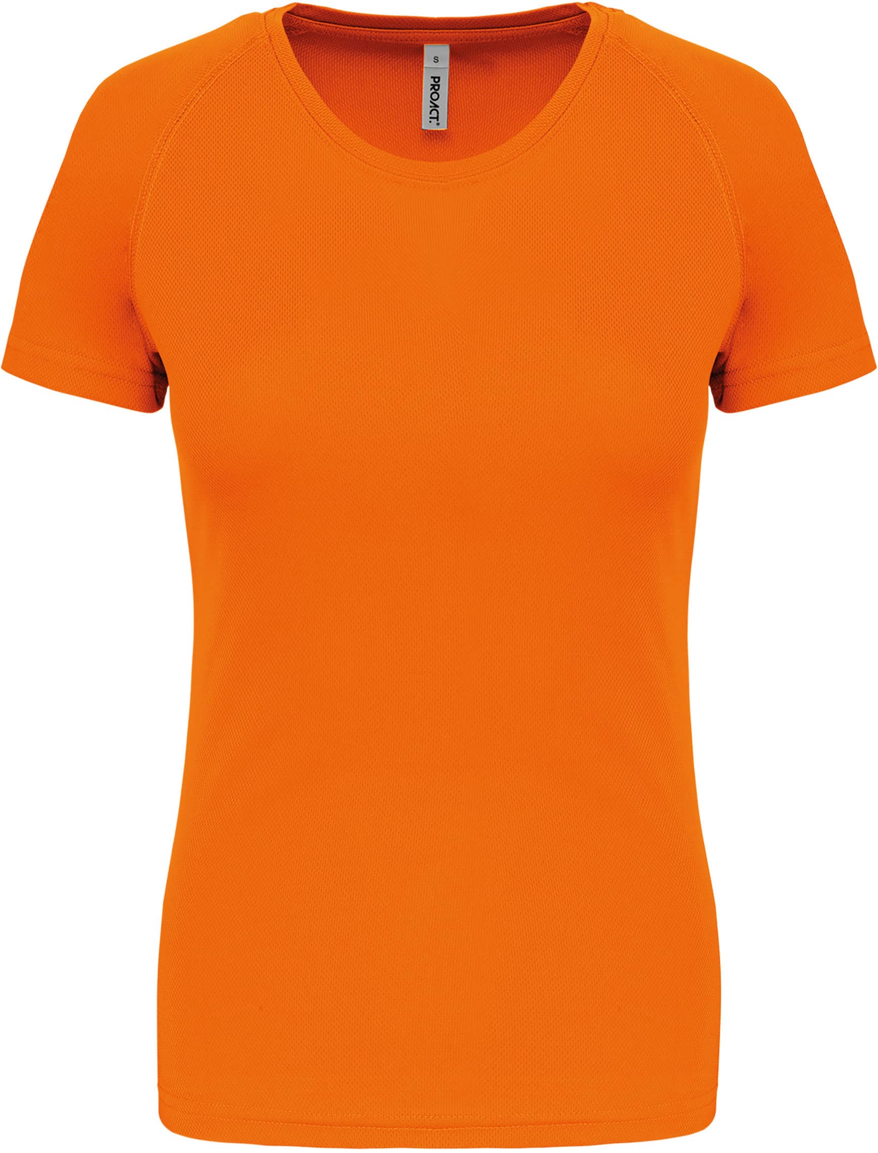 Damen Basic Sport Funktionsshirt Kurzarm - Fluorescent