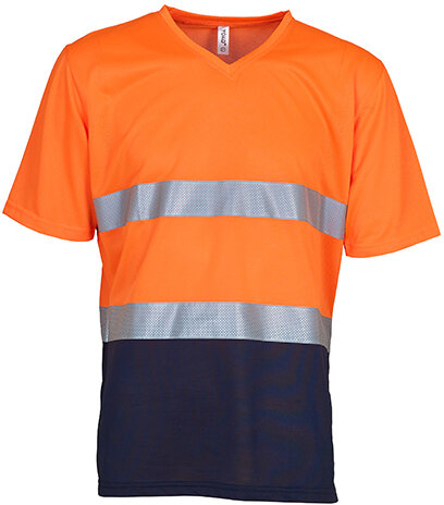 Hi-Vis Top Cool Super Light V-Neck T-Shirt