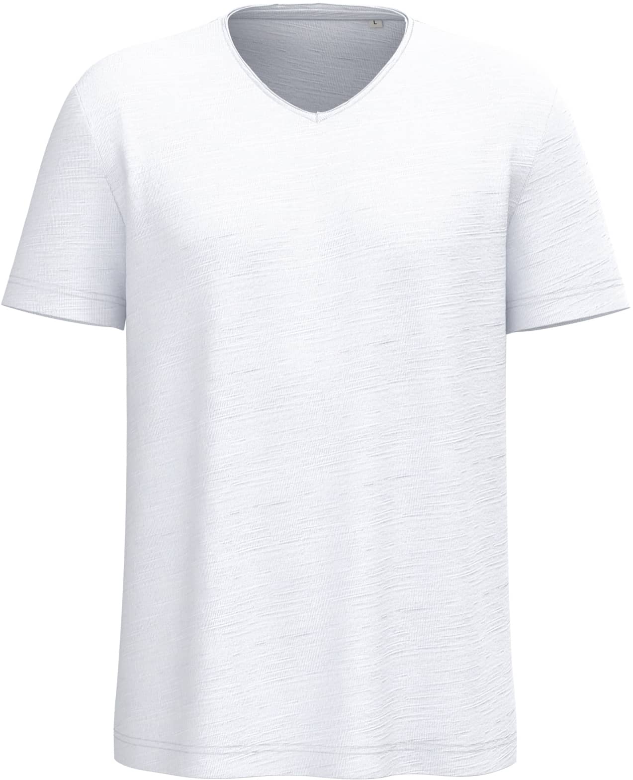 Umweltfreundliches T-Shirt mit Slubkragen und überschnittenen Schultern für Herren