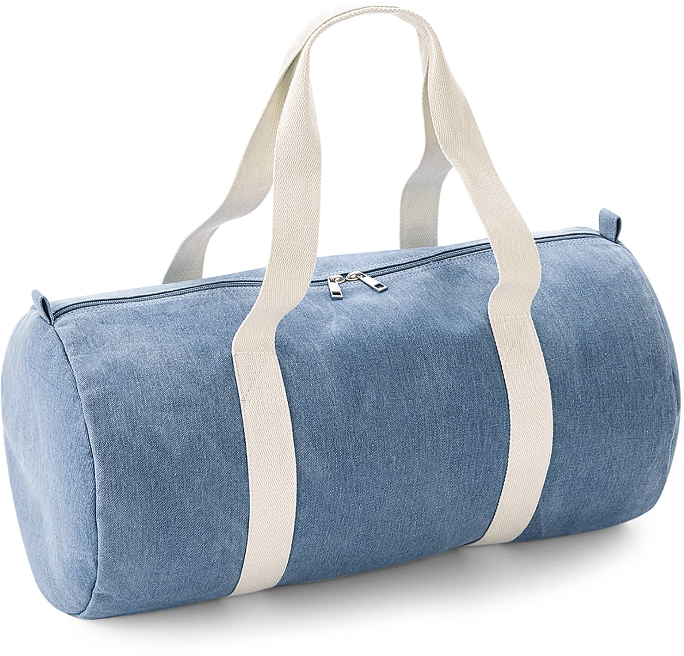 Denim Barrel Bag