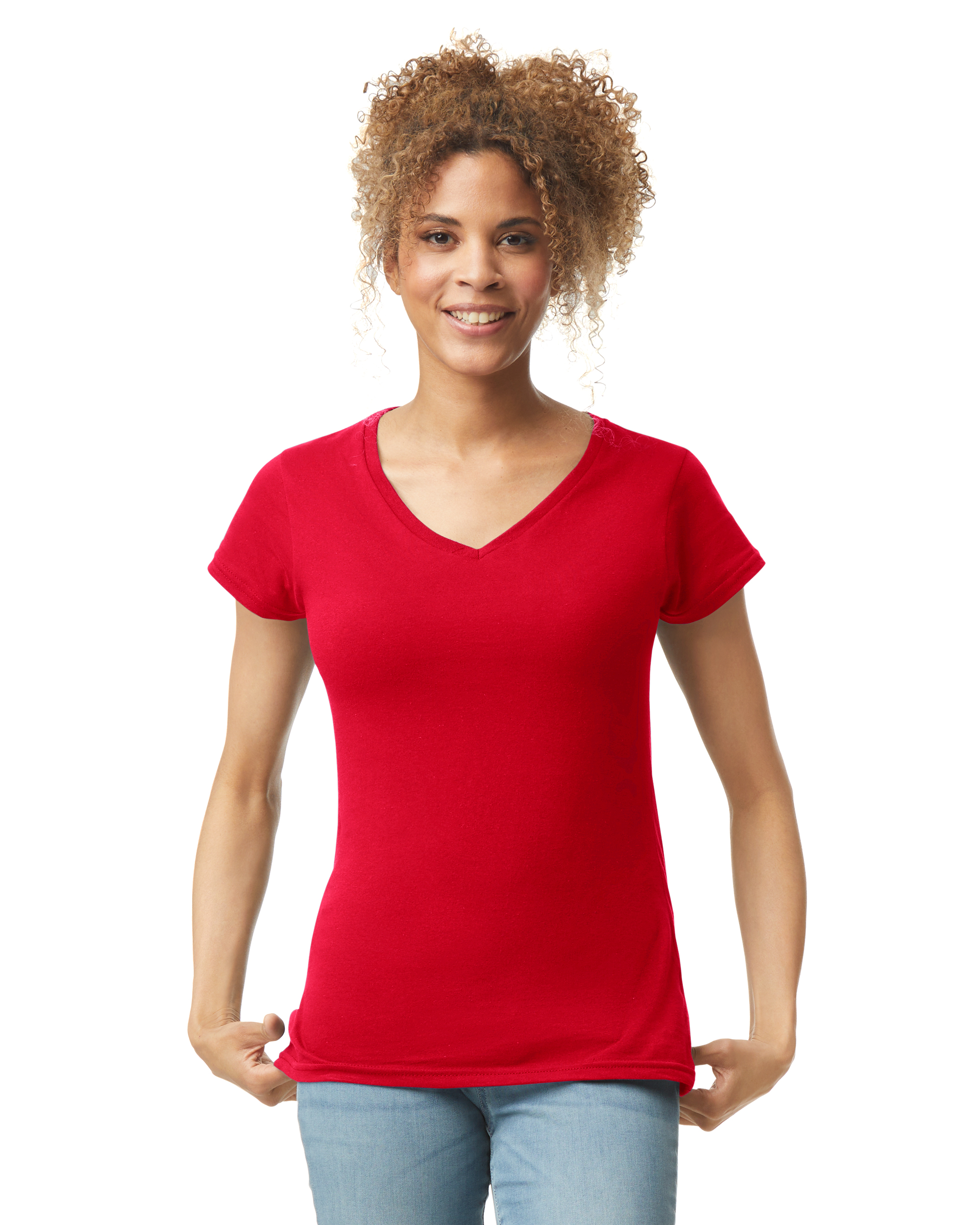 Weiches Damen T-Shirt "Softstyle" mit V-Neck