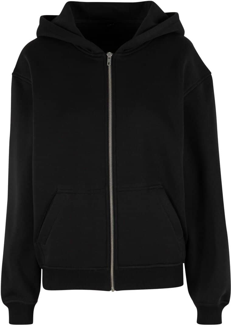 Ladies Loose Fit Zip Hoody