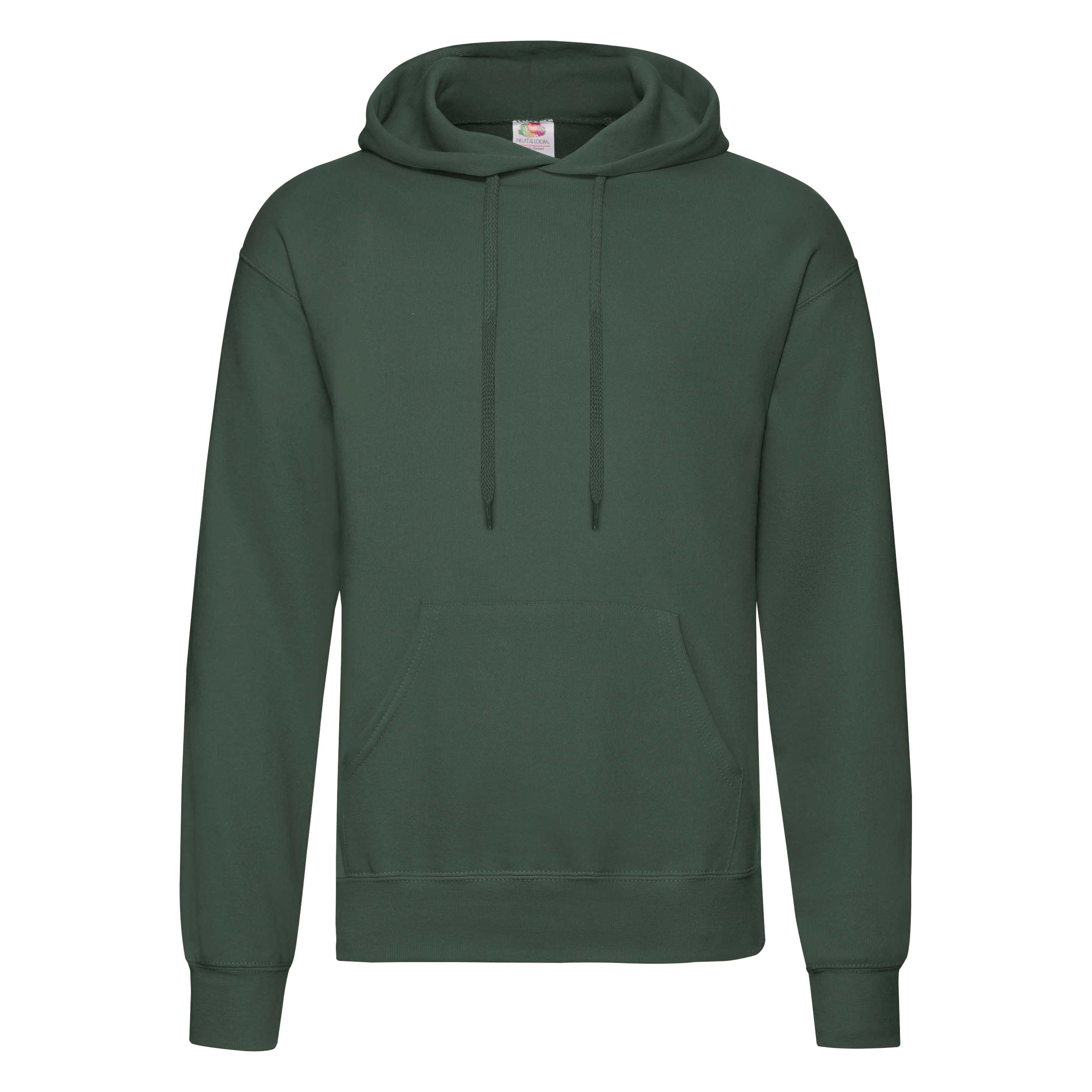 Flauschiger klassischer Herren-Hoodie mit Kängurutasche