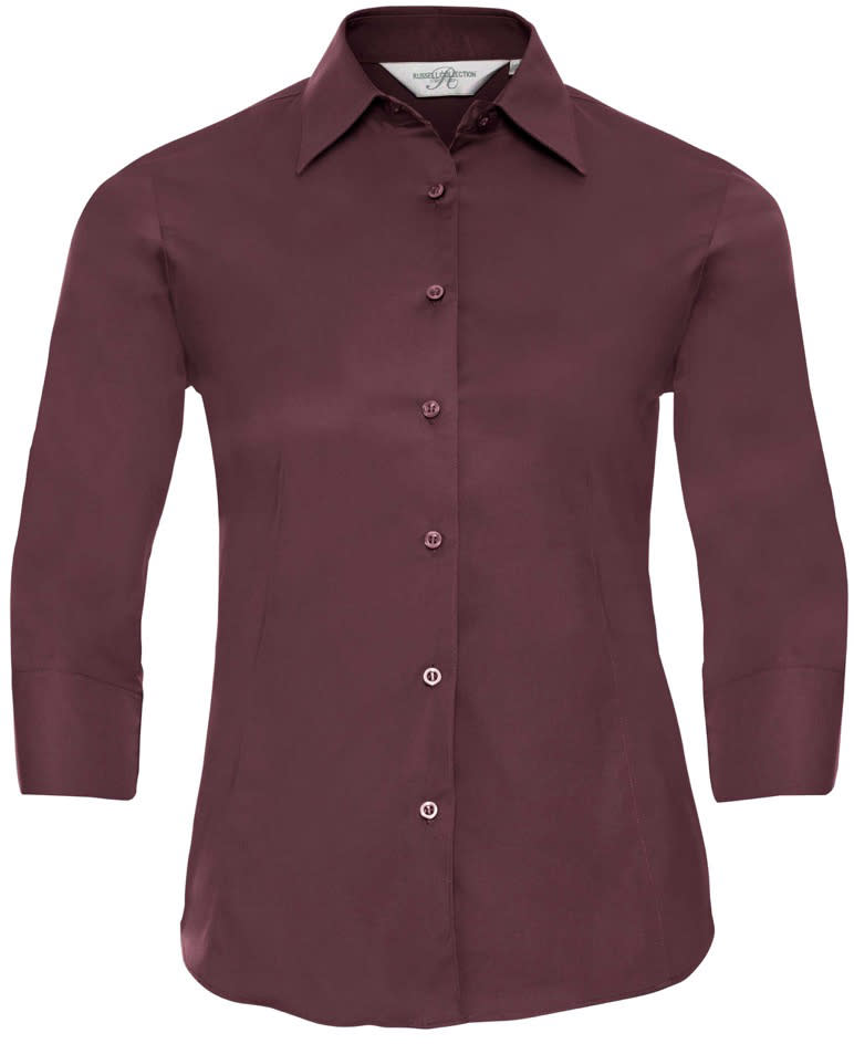 Pflegeleichtes 3/4-Stretchbluse