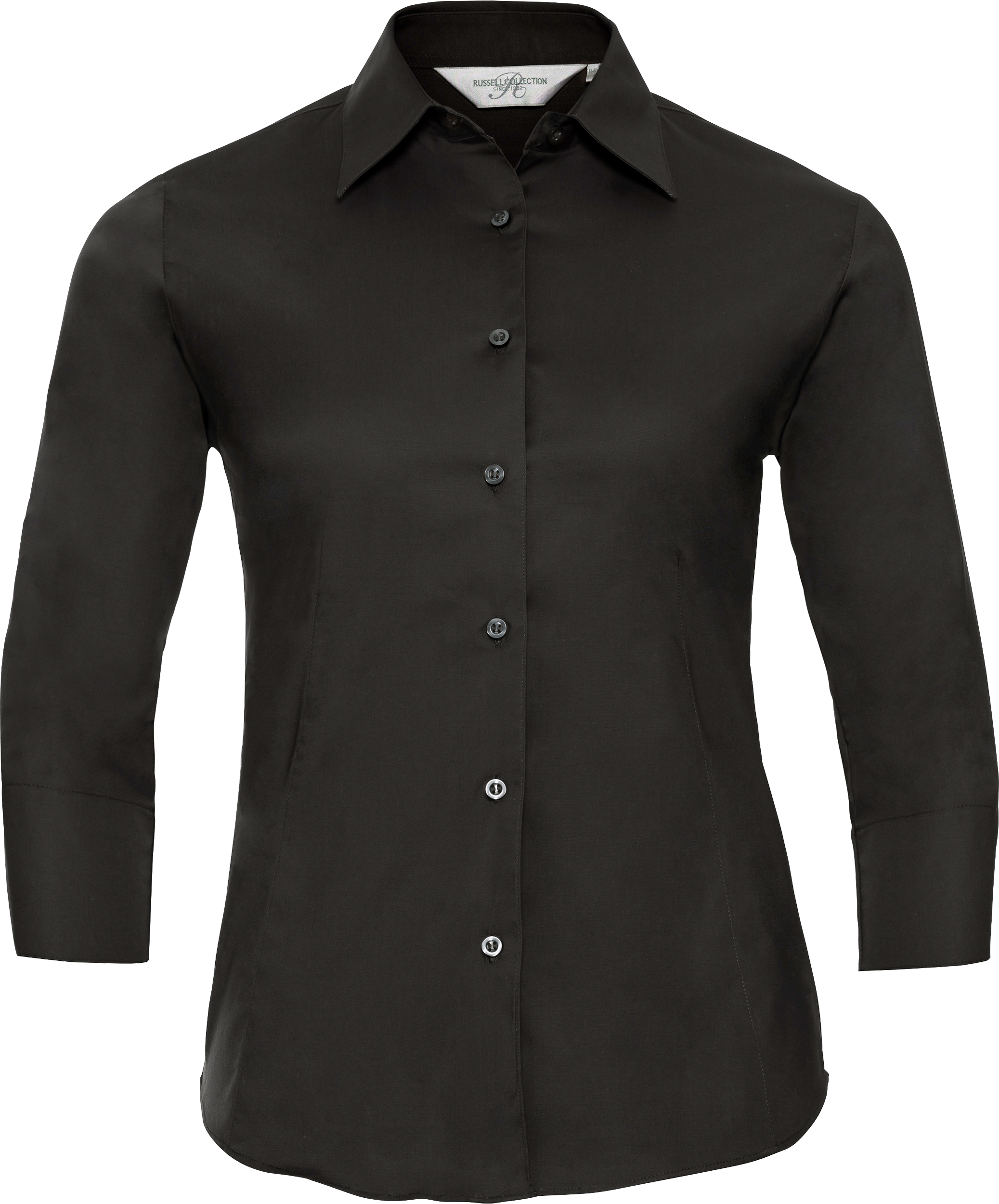 Ladies' Long Sleeve Classic Pure Cotton Poplin Shirt