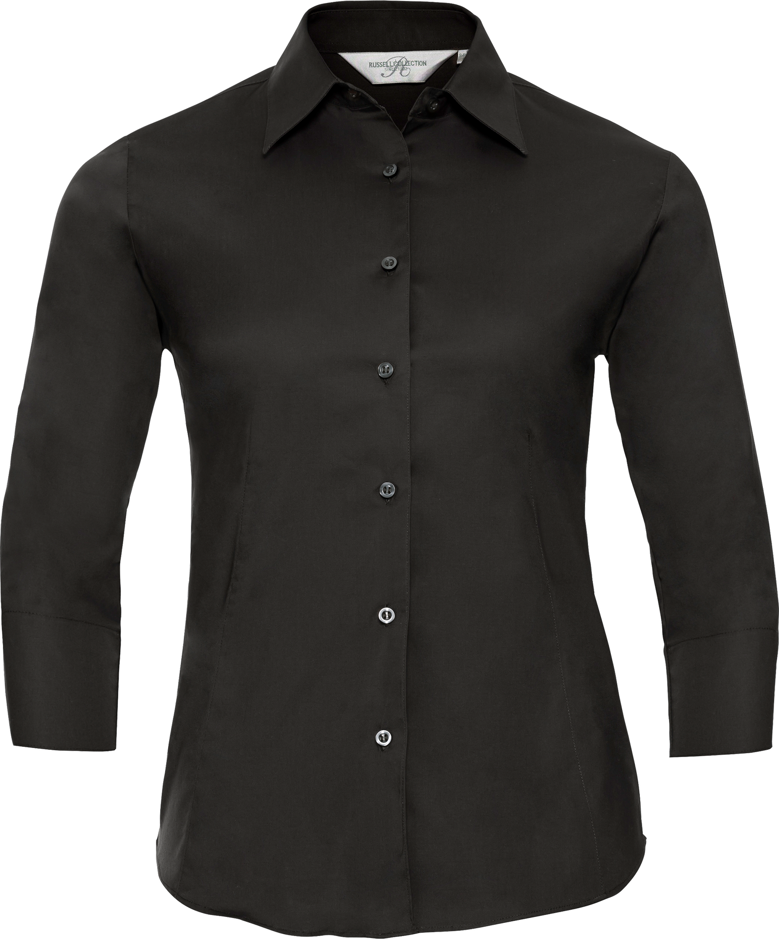 Ladies' Long Sleeve Classic Pure Cotton Poplin Shirt