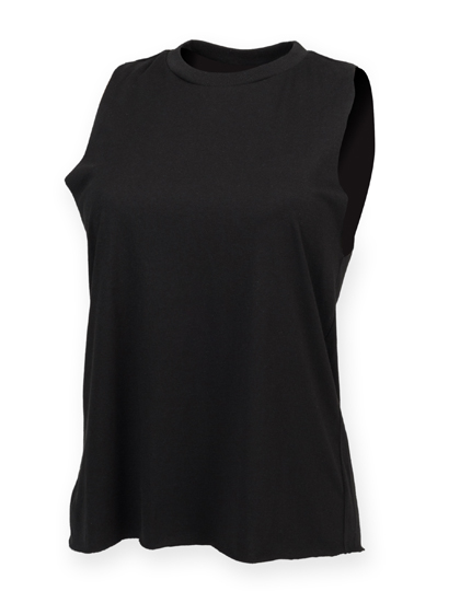 Modisches Damen-Tanktop mit ungesäumte Kanten