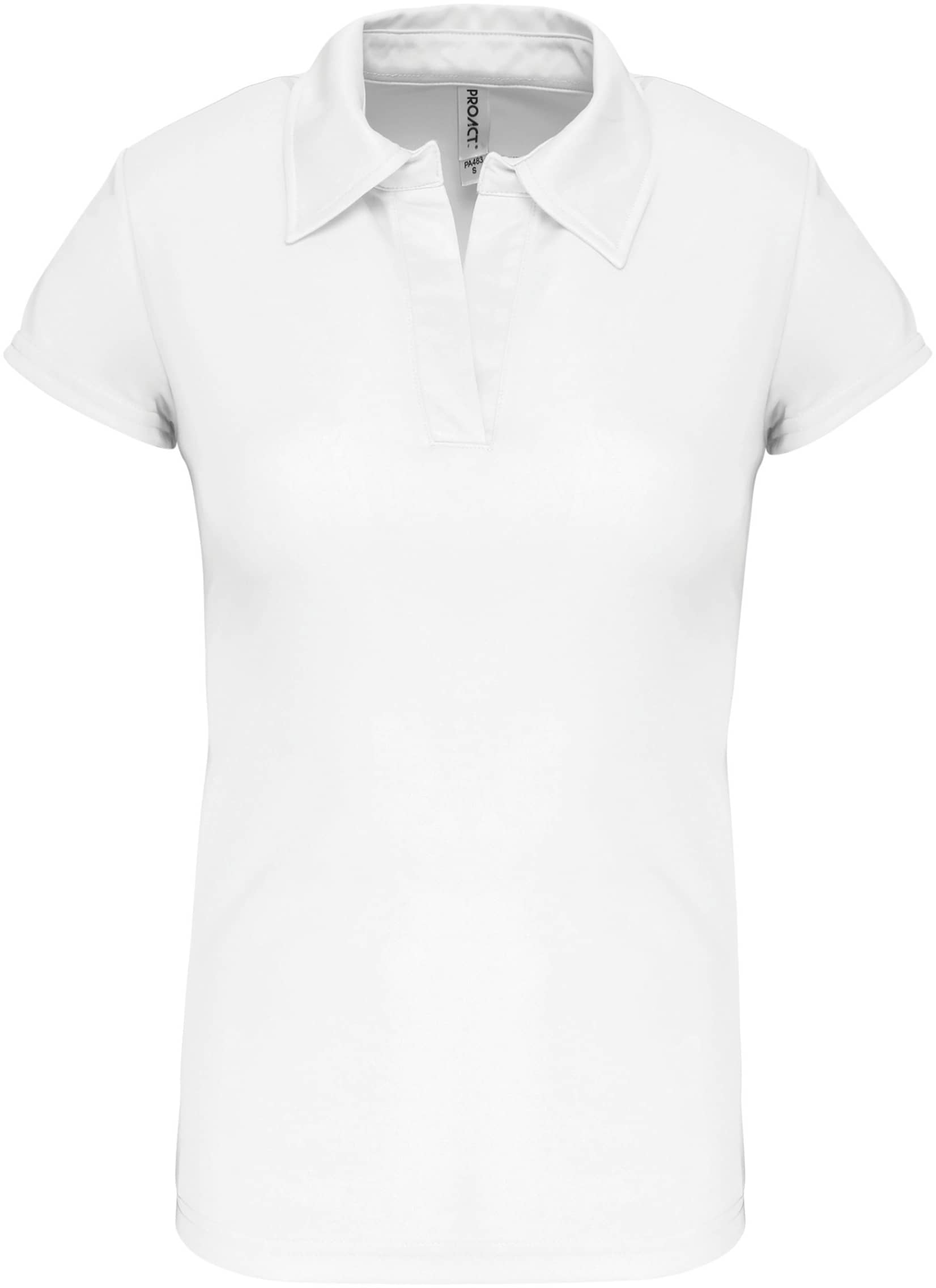 Damen Sport Funktions-Poloshirt - White