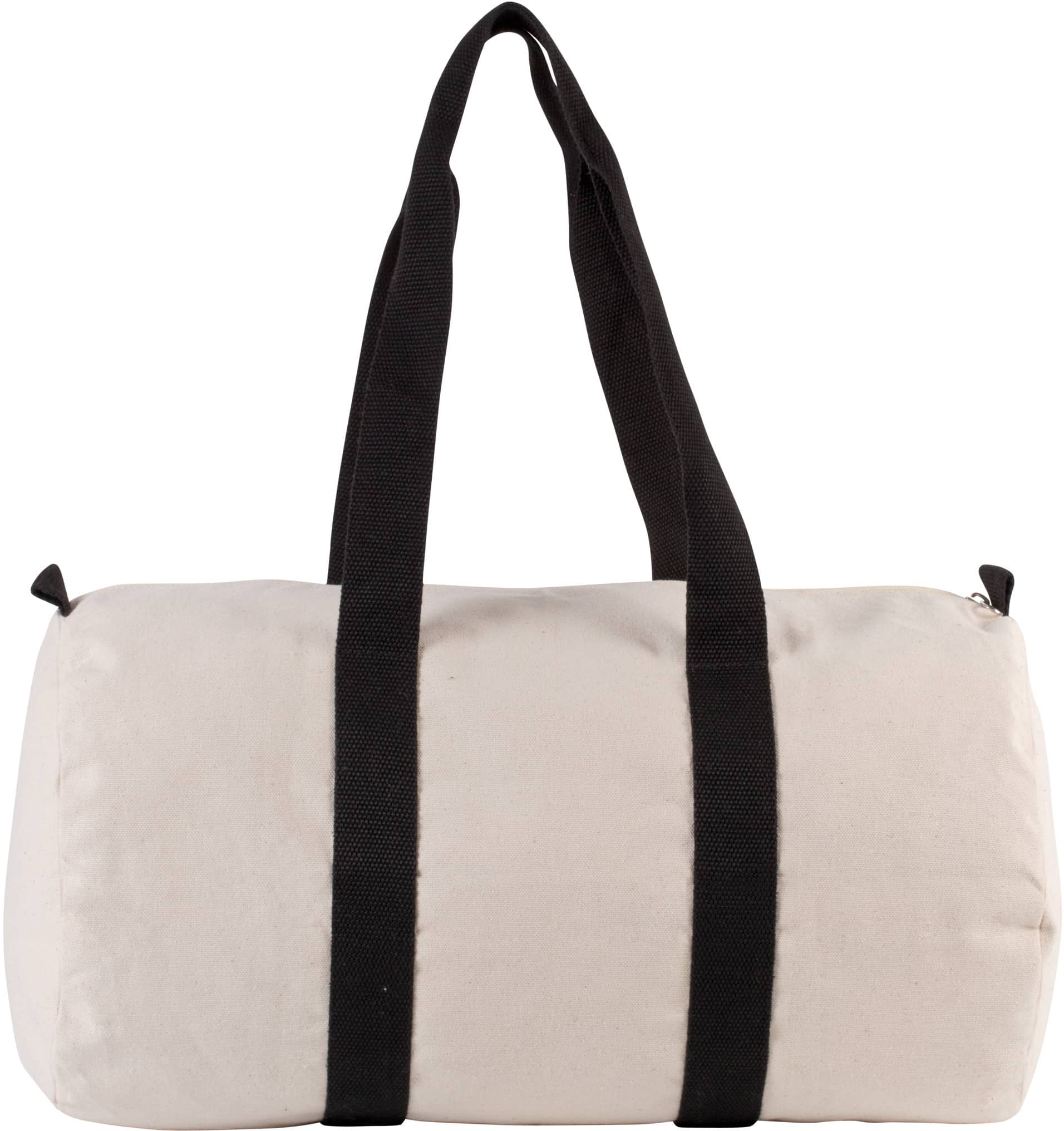 Beuteltasche aus Baumwolltuch - Natural-Black