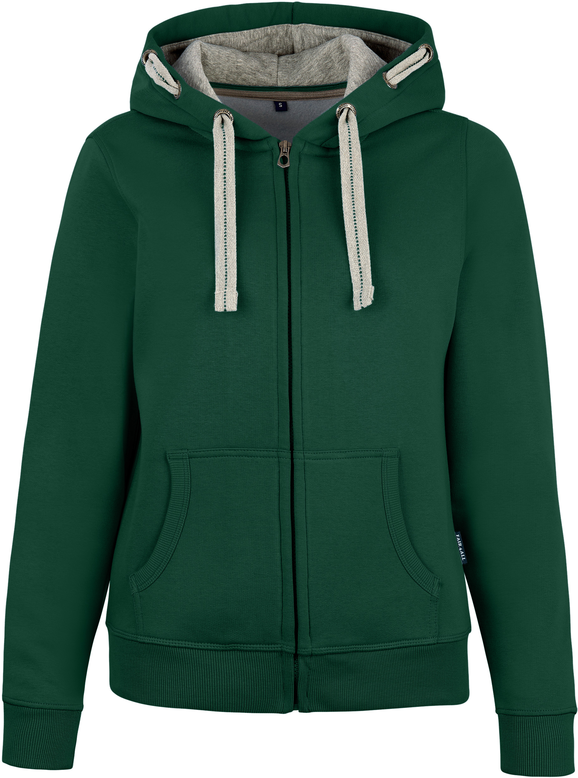 Weicher leicht taillierter Damen-Zip-Hoodie