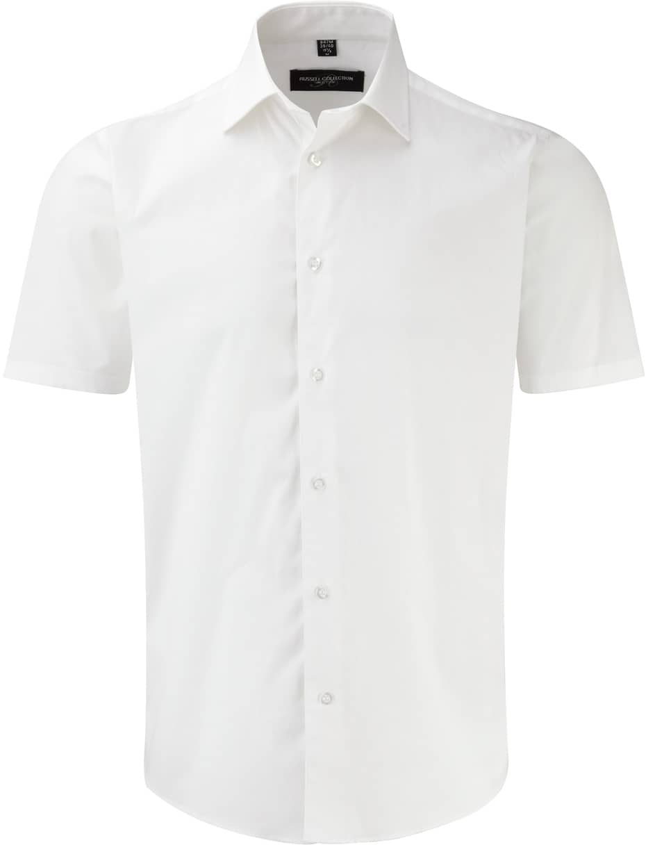 Men's Short Sleeve Fitted Stretch Shirt