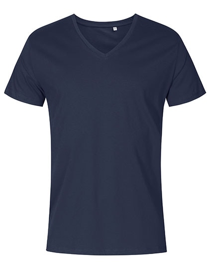 Schmal geschnittenes Herren-T-Shirt mit V-Ausschnitt