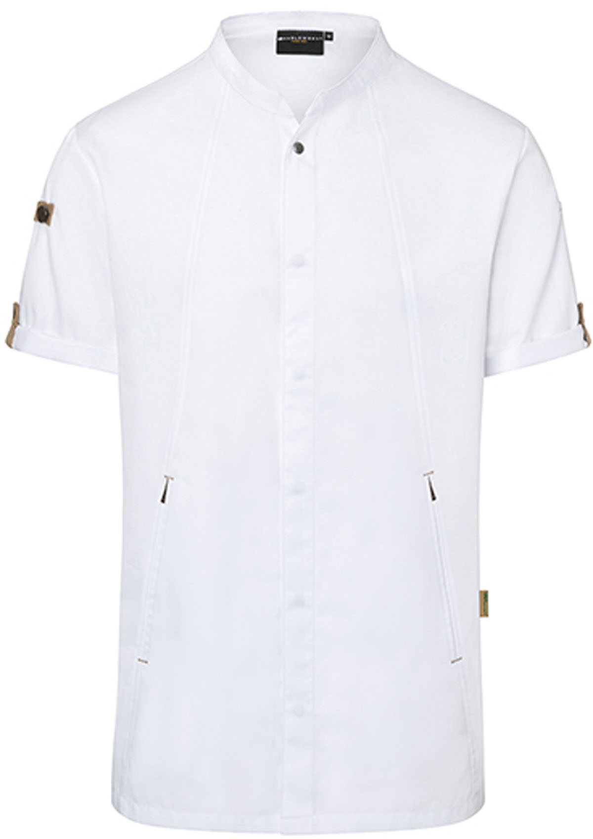 Recycelte Kurzarm-Herren-Kochjacke "Green-Generation"