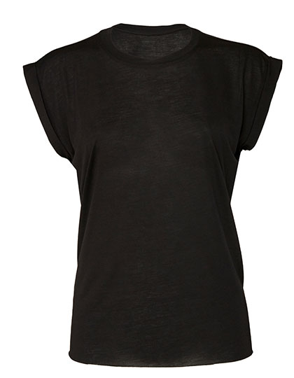 Flowy Damen T-Shirt mit Roll-Ärmeln