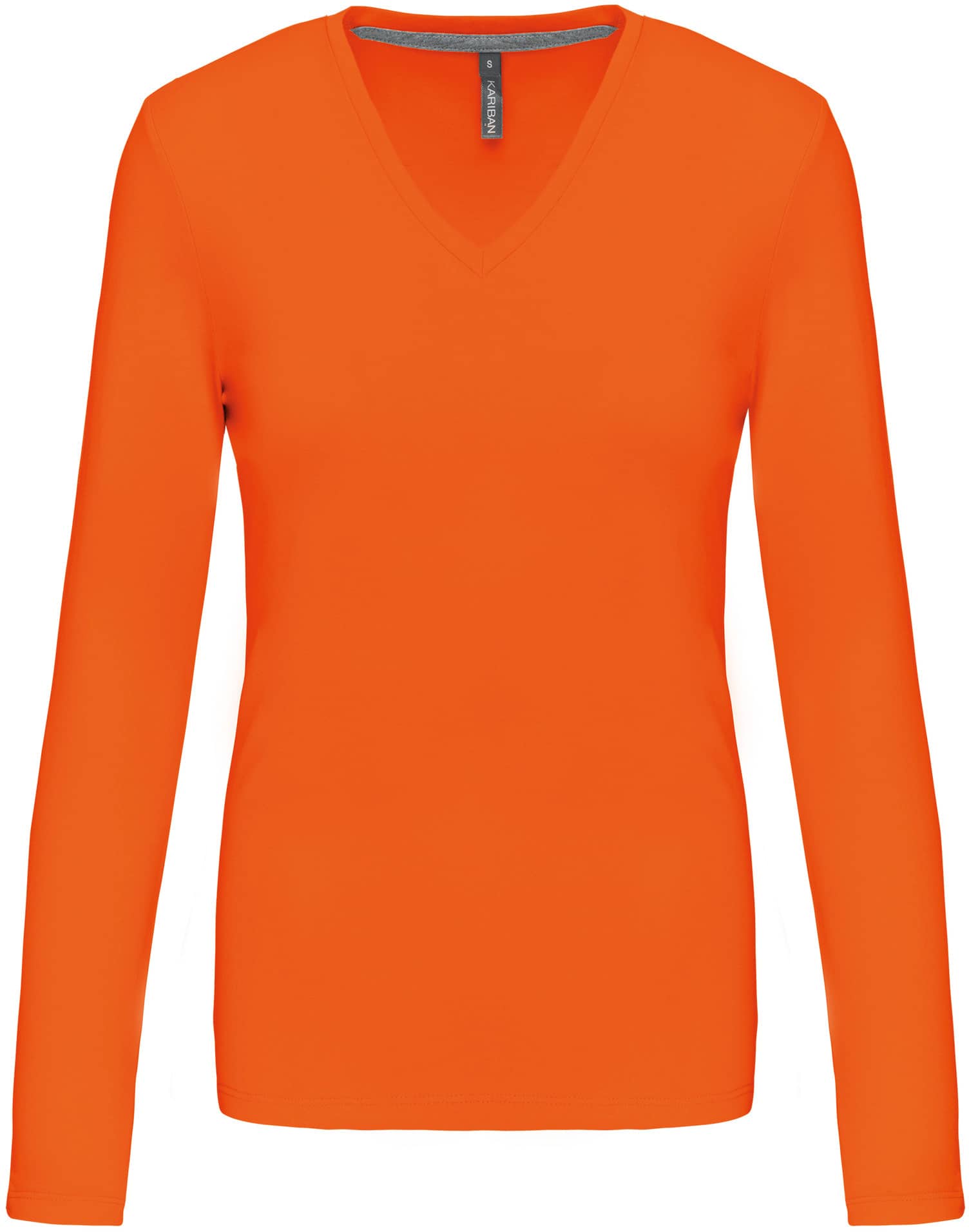 Ladies` Longsleeve V-Neck T-Shirt