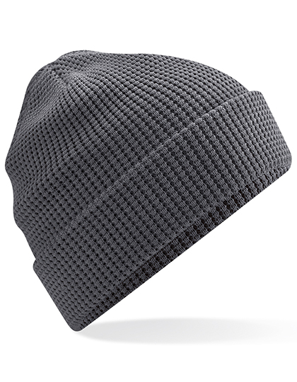 Bio-Beanie im Waffelmuster