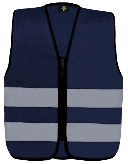 Kids´ Hi-Vis Safety Vest With Front Zipper Aalborg