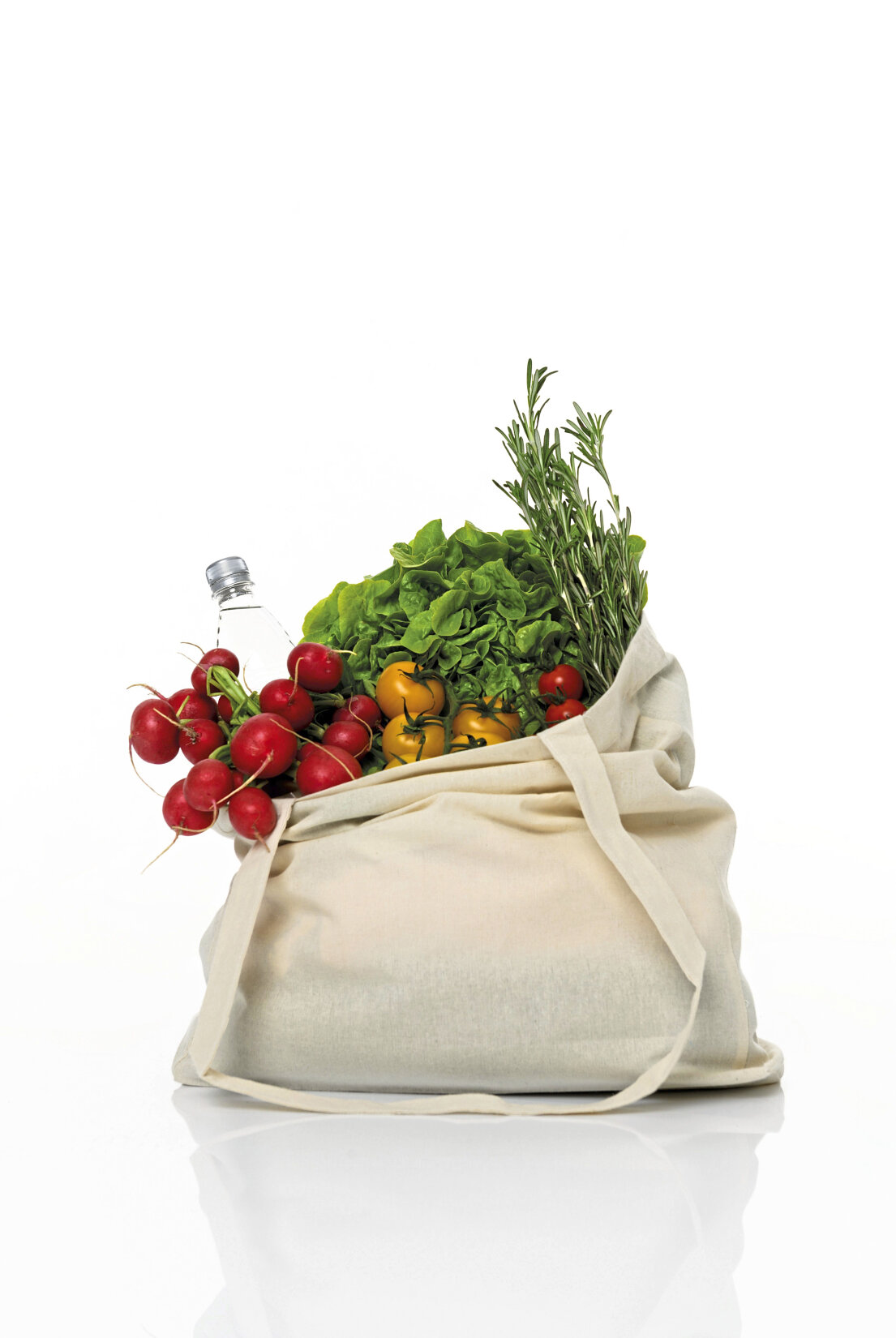 Cotton Bag Side Fold Long Handles