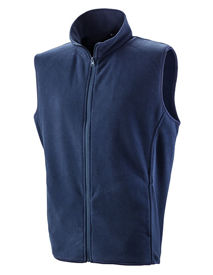 Unisex Micro-Fleeceweste mit Ziernähten