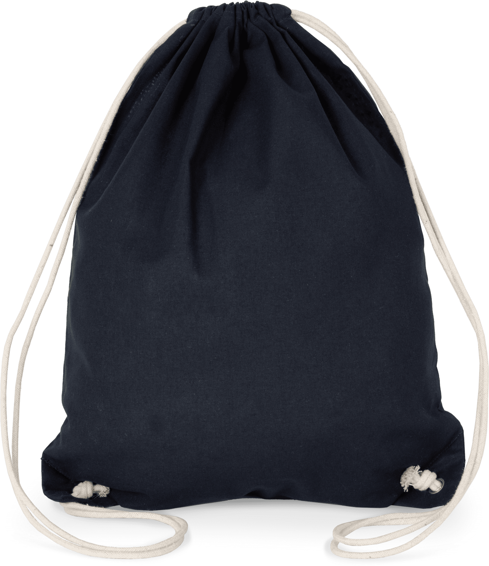 Baumwoll-Rucksack mit weißer Kordel