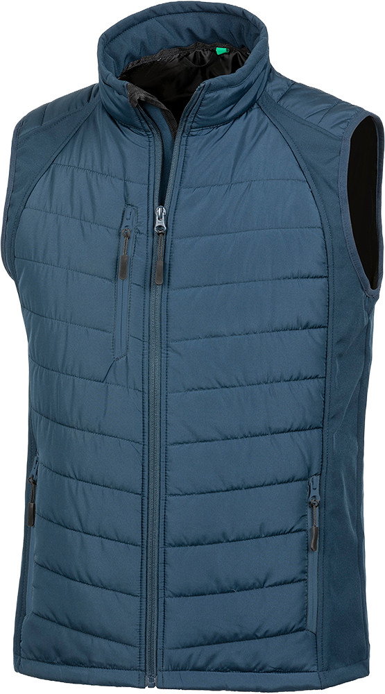 Recycled Compass Padded Softshell Gilet