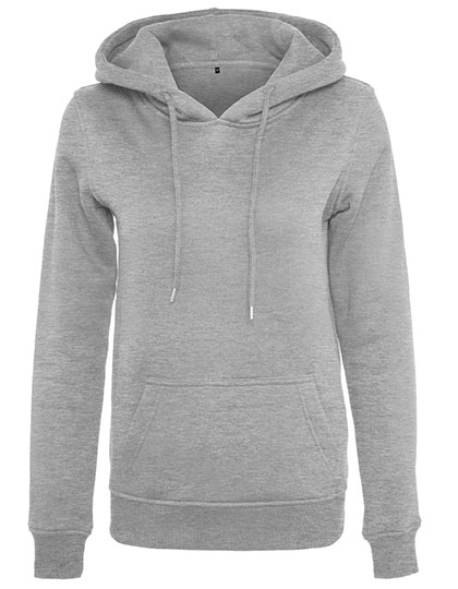 Schwerer flauschiger Damen-Hoodie mit Kängurutasche