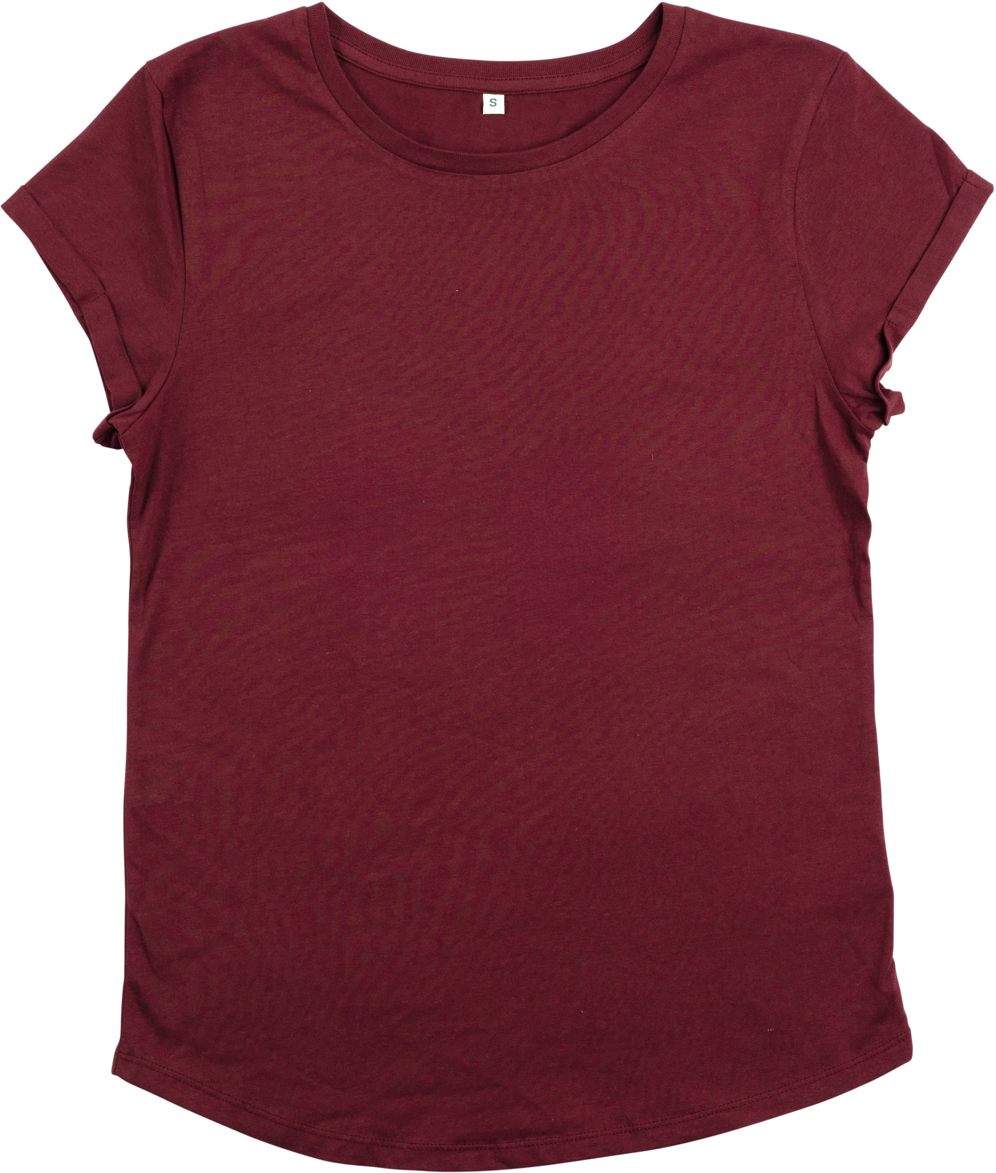 Women`s Rolled Up Sleeve Organic
