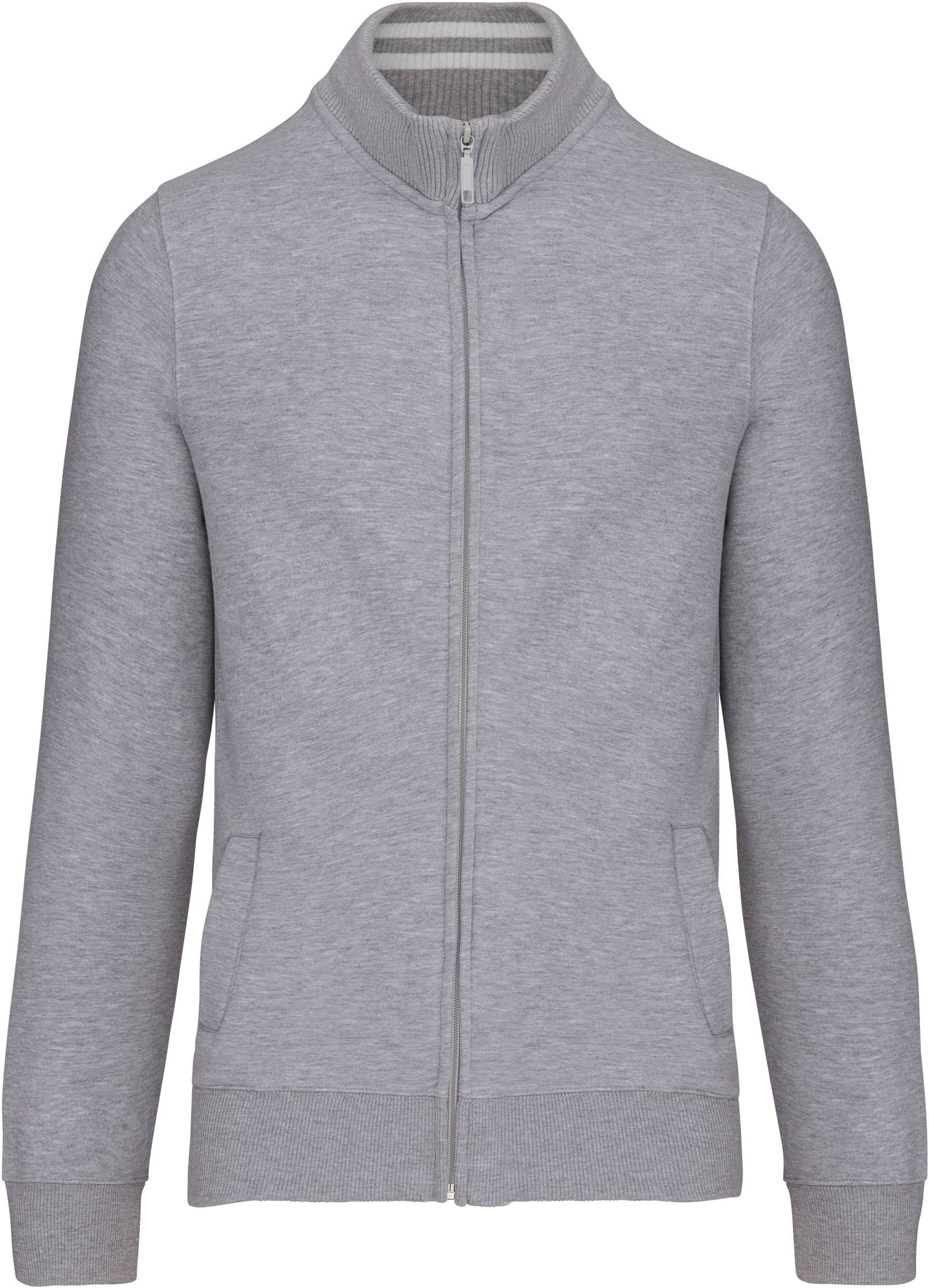 Herren Fleece-Sweater mit Reißverschluss