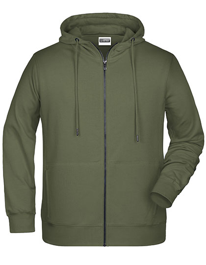 Leichter Herren Bio-Zip-Hoodie