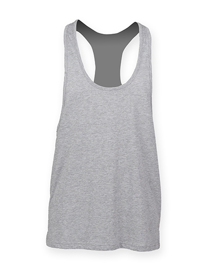 Lang geschnittenes Racerback Herren-Tanktop