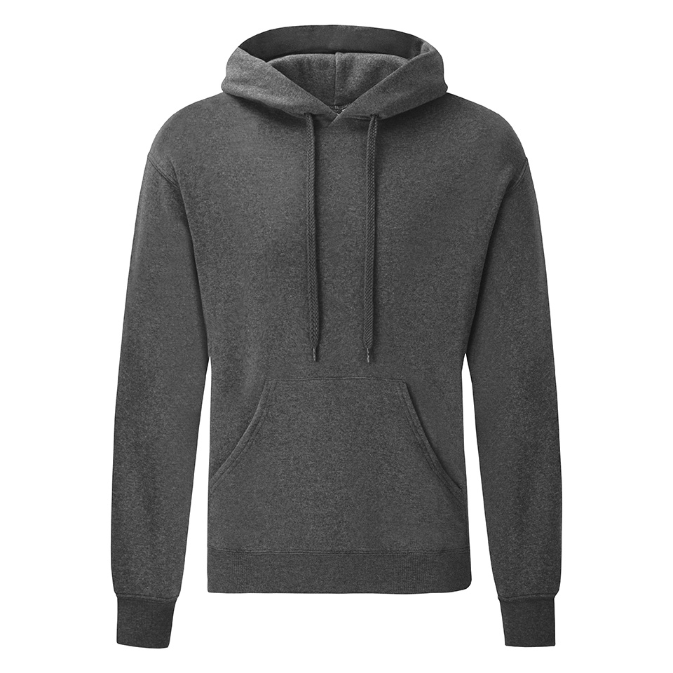 Flauschiger klassischer Herren-Hoodie mit Kängurutasche