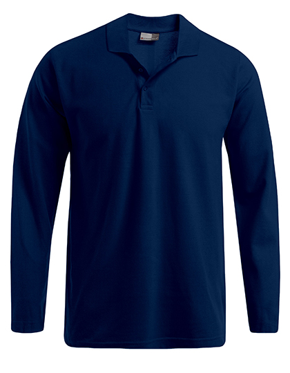 Schweres Herren-Langarm-Poloshirt