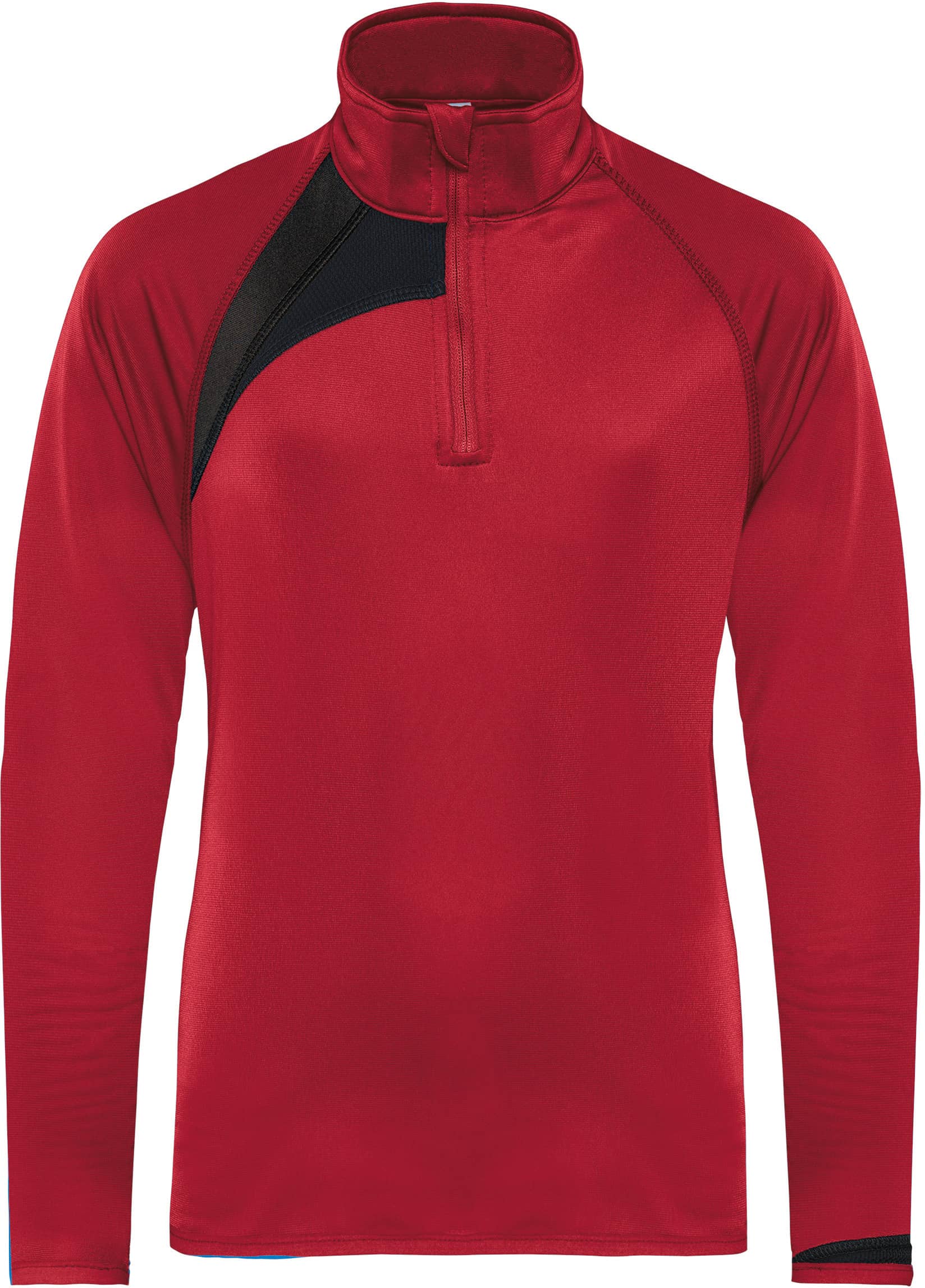 Kinder Trainings-Sweatshirt mit 1/4 Reißverschluss