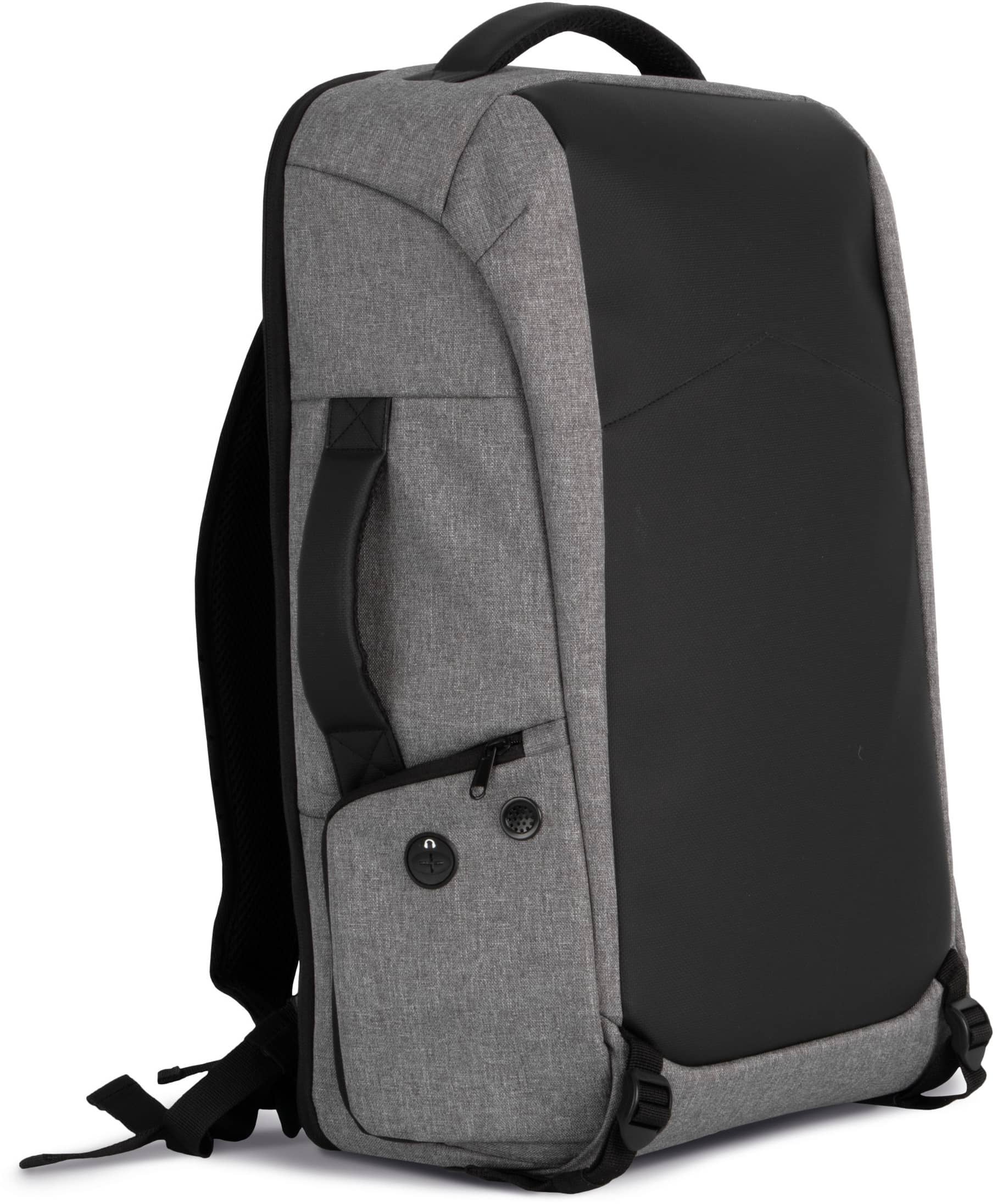 Diebstahlschutz-Rucksack aus Polyester.