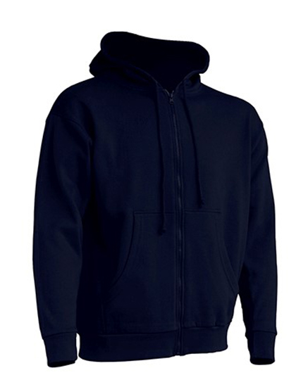 Flauschiger Herren Zip-Hoodie mit Kängurutasche