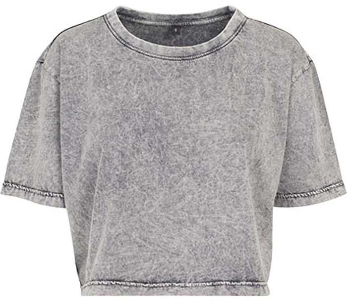 Ladies´ Acid Washed Cropped Tee