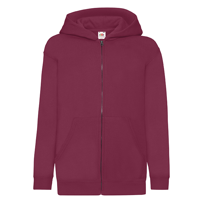 Flauschiger klassischer Kinder Zip-Hoodie