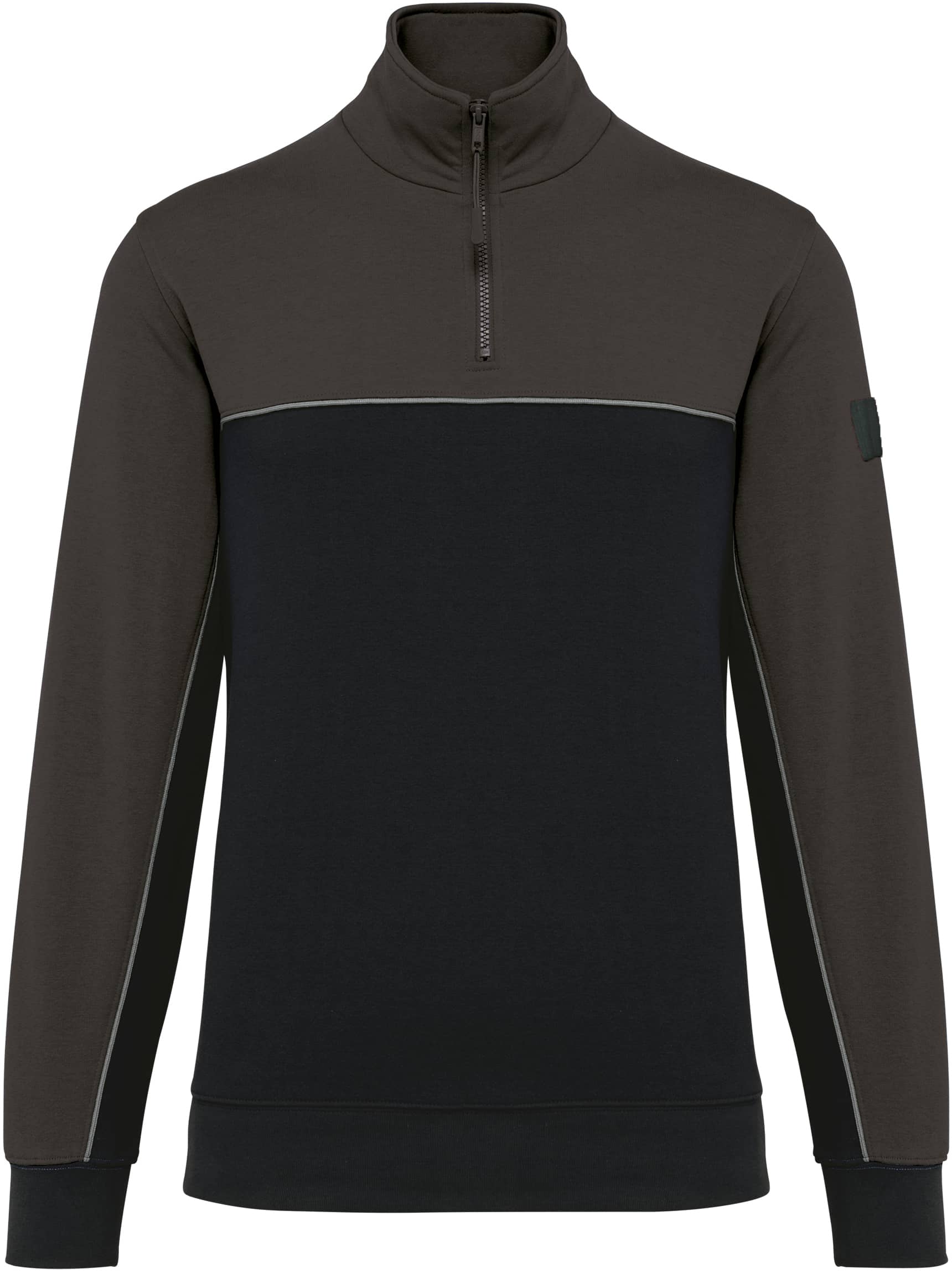 Umweltfreundliches Unisex-Sweatshirt mit Reißverschlusskragen