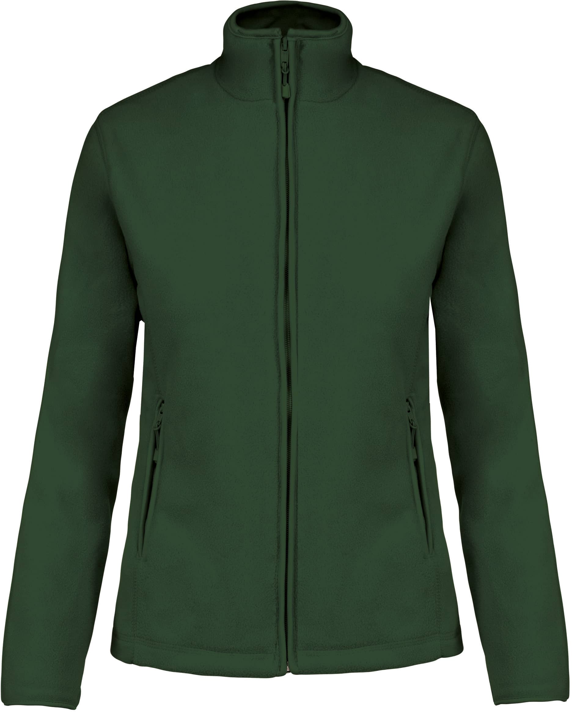 Mikrofleece-Jacke mit Reißverschluss für Damen