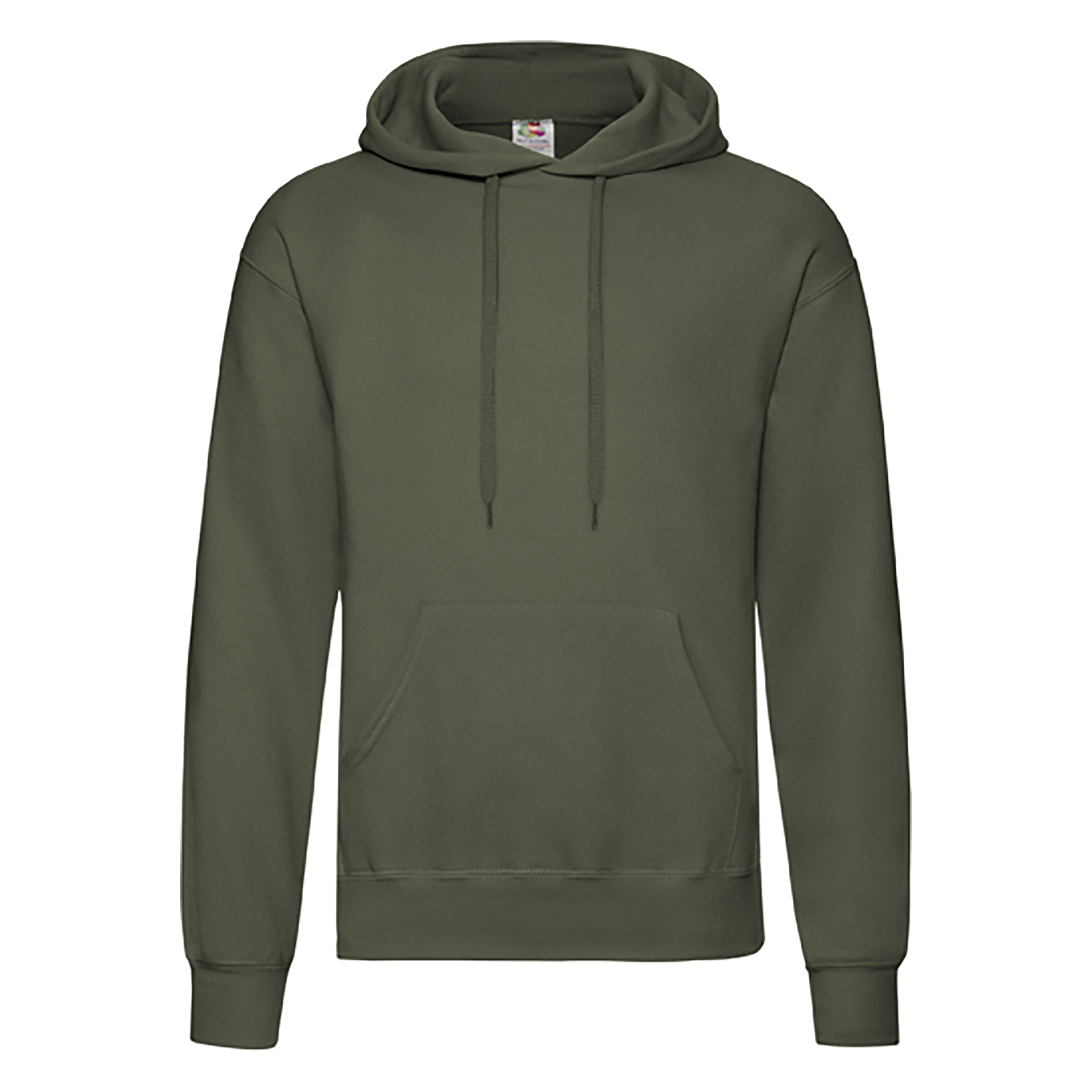 Flauschiger klassischer Herren-Hoodie mit Kängurutasche
