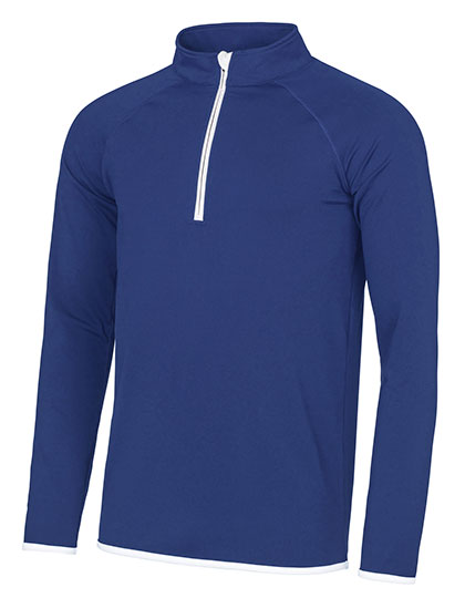 Slim Fit Herren Sport-Sweater mit 1/2-Zip