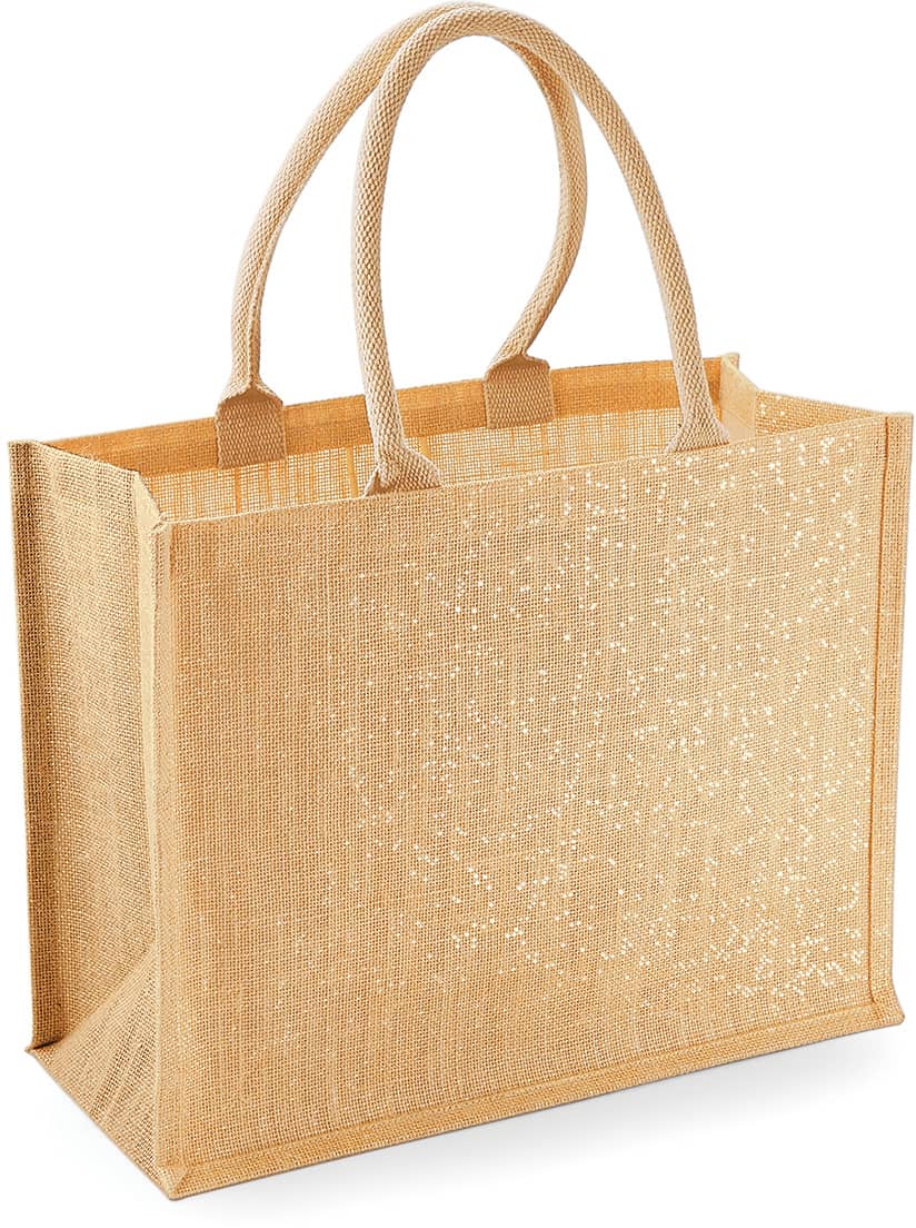 Shimmer Jute Shopper