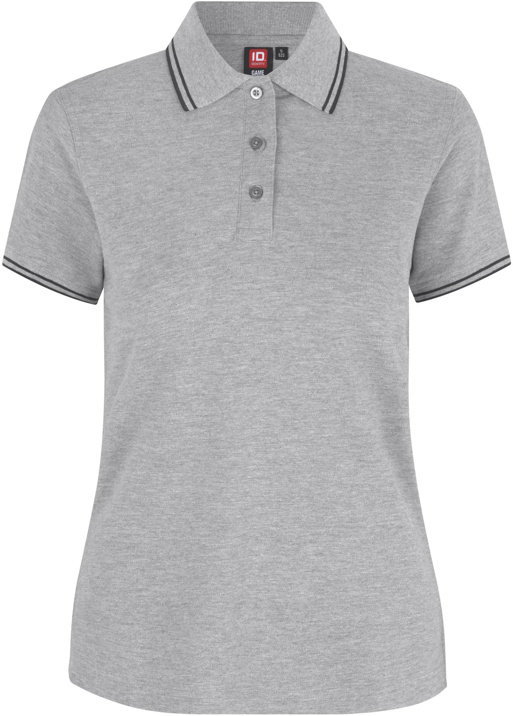 Kontrast Stretch-Poloshirt für Damen