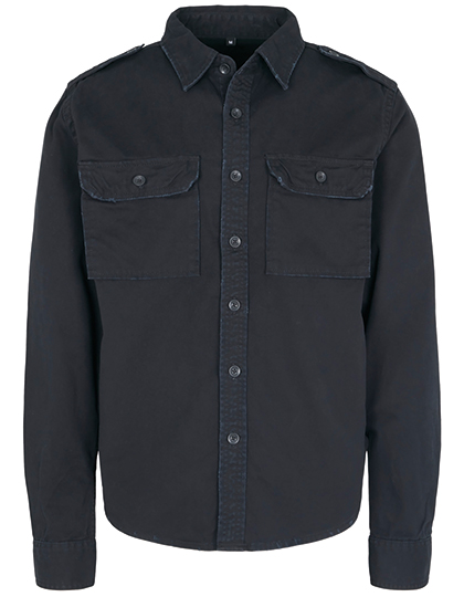 Modisches Herrenhemd im Vintage-Washed-Look