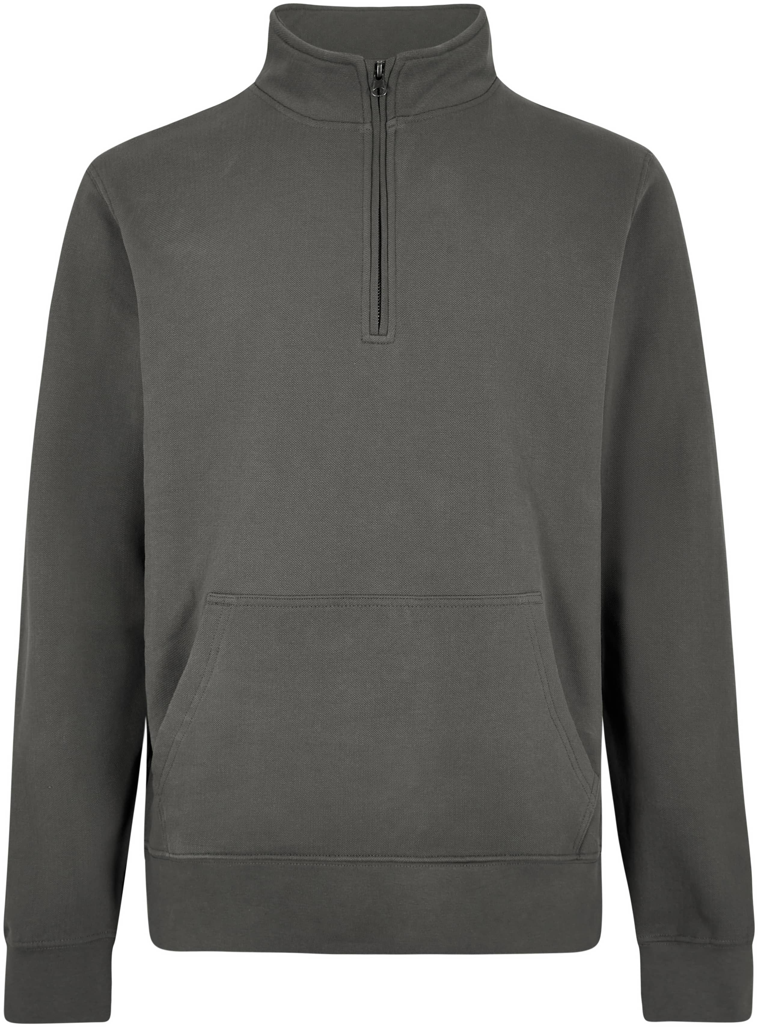Regular Fit 1/4 Zip Pique Sweatshirt