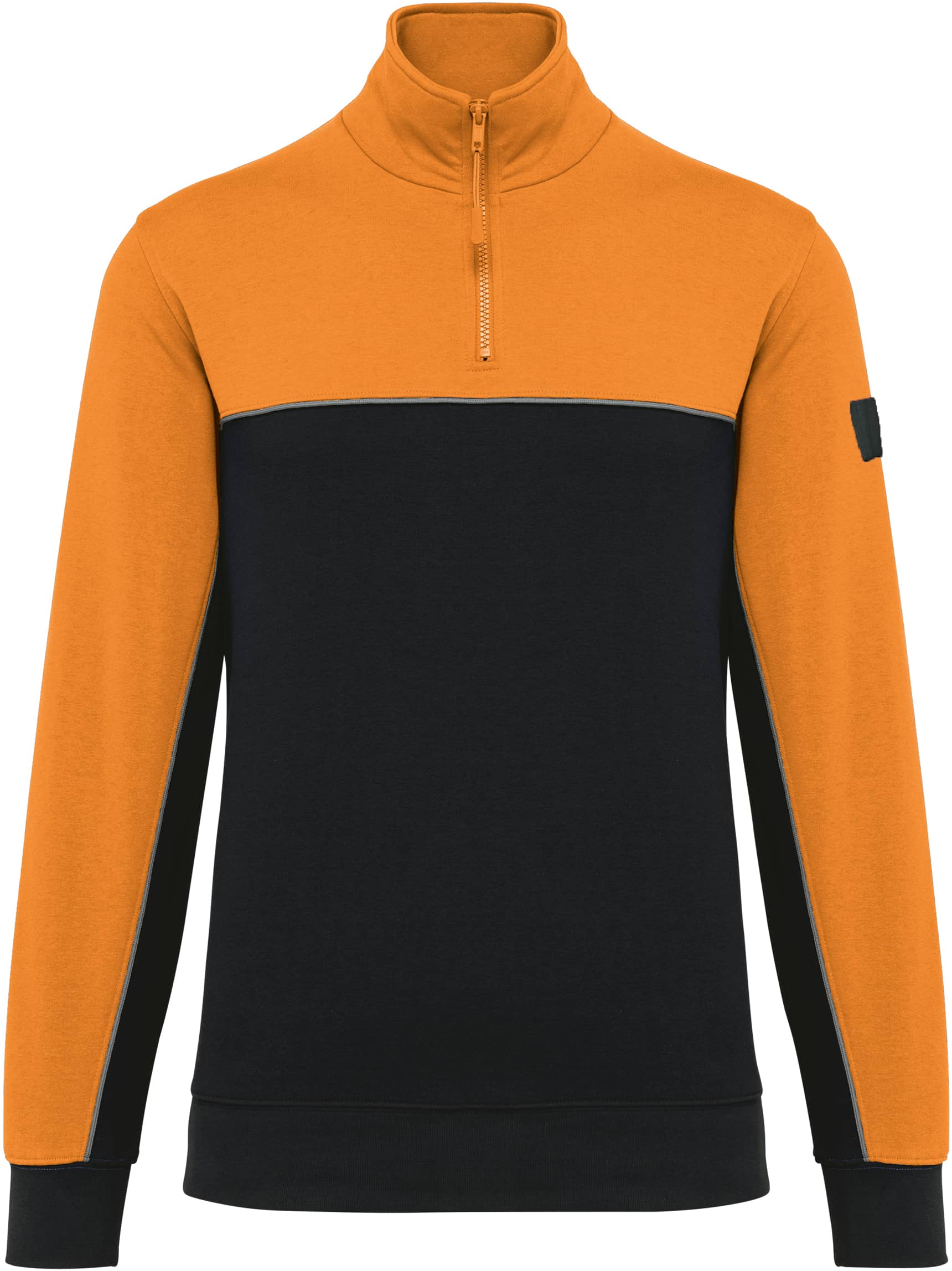 Umweltfreundliches Unisex-Sweatshirt mit Reißverschlusskragen